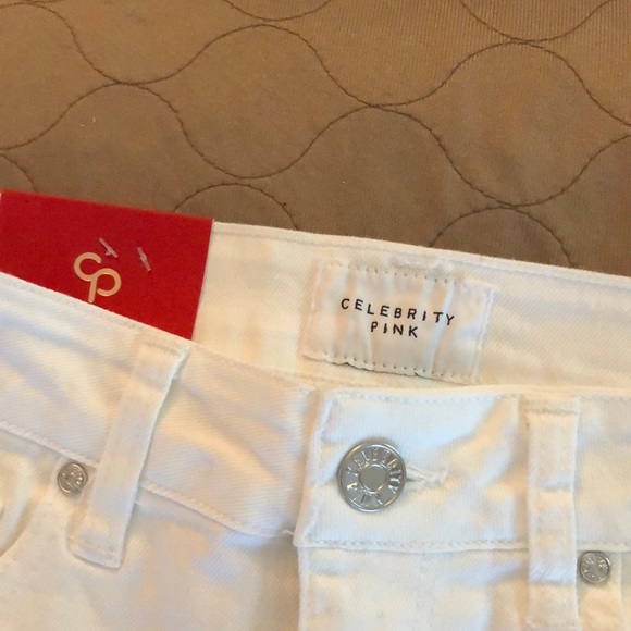 White high rise jean shorts - Picture 2 of 5